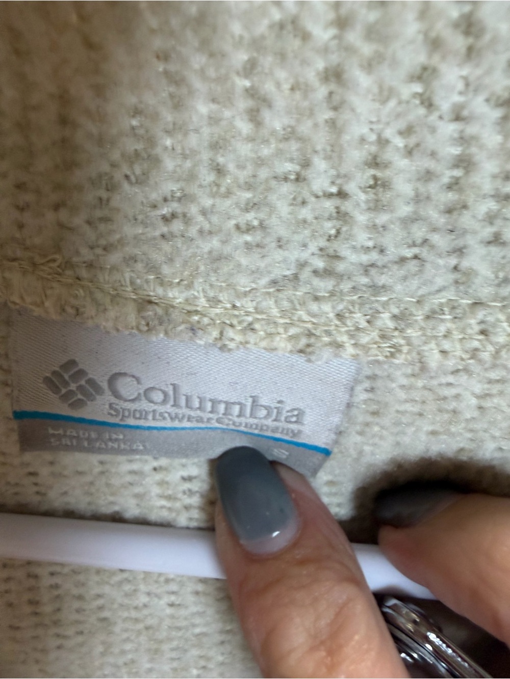 Columbia Cream Hooded Cowl Pullover Sweater - Picture 4 of 6